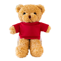 Ours en peluche personnalisé avec logo brodé, rembourrage en coton PP, super doux, cadeau de remise de diplôme ou d'anniversaire