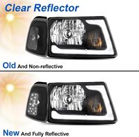 Feux de jour à LED pour Ford Ranger Pickup 2001-2011 |   Ensemble de phares de projecteur avec feux de jour et clignotants améliorés