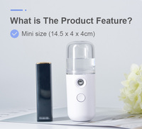 Vaporizador Facial Portátil de Bolsillo 2026 con Atomizador de Nano Niebla Recargable por USB de ABS