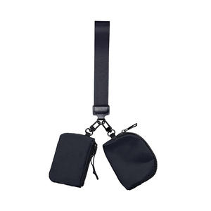 Lululemon cüzdan değiştirme için 2 ayrılabilir anahtarlıklar taşınabilir su geçirmez bozuk para cüzdanı ile kadın moda çift kılıfı bileklik - Product Image 6