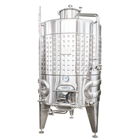 Cuve de Fermentation de Vin en Acier Inoxydable 10hl 20hl 30hl 50hl avec Chemise de Refroidissement pour Vin de Fruits