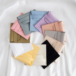 Pochette carrée en microfibre de velours pour bijoux, avec rabat, anti-poussière, pour bagues et colliers, emballage général - Product Image 1