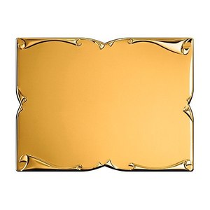 SUBLIMAZ 230x180mm Parchment Gold Plate for <b>Trophies</b> Medals & <b>Plaques</b> - Product Image 1