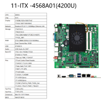 Mini Placa Base para PC, 8.ª Generación Core I3 I5 I7 8550U, Mini ITX, Memoria DDR4 con Ventilador