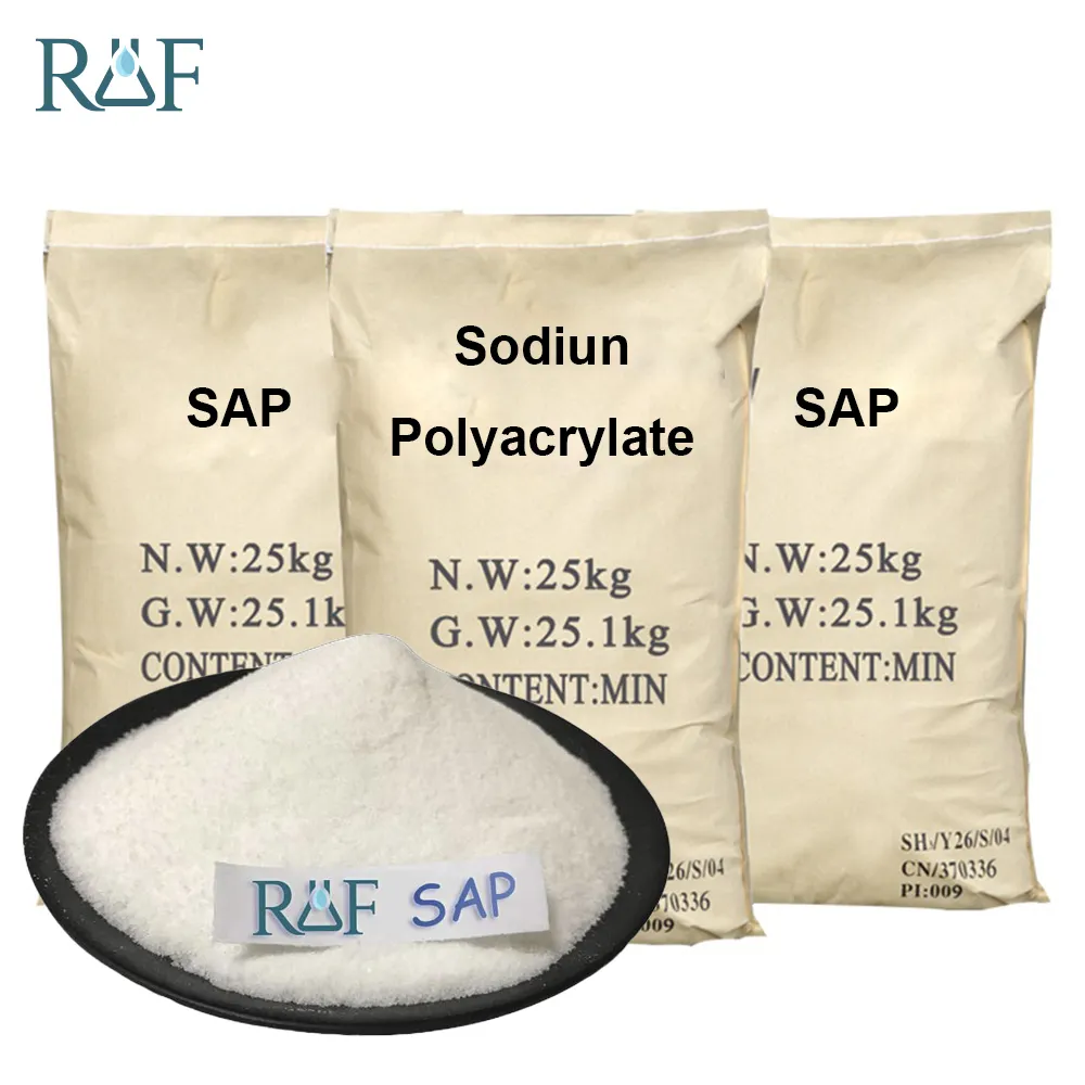 208-750-2 SAP Potassium Polyacrylate Super Absorbent Polymer 9003-04-7 Odorless Realfine 99.9%