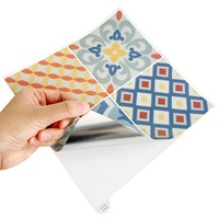 Carreaux autocollants marocains colorés, panneaux muraux imperméables de style bohème pour une décoration intérieure éclectique