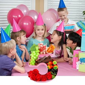Caja con Forma de Número Rellenable para Cumpleaños de Niña, Color Rosa, para Rellenar con Frutas Dulces, Chocolate y Charcutería - Product Image 4