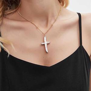 Yml & סיטונאים מים מתוקים טבעי ערמומי מים מתוקים צבע פנינה חינם שרשרת תליון חן זהב 18k - Product Image 5