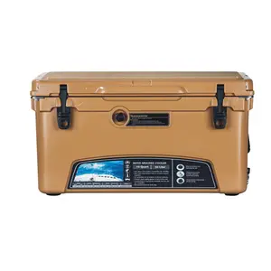 Army Green Fishing Ice Chest 110QT Food Grade Camping Portable Food Outdoor Cooler Box