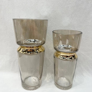 Usine directe grand Design Art déco Vase en verre transparent sur pied Vase <span class=keywords><strong>de</strong></span> table <span class=keywords><strong>de</strong></span> <span class=keywords><strong>mariage</strong></span> unique pour le salon - Product Image 4