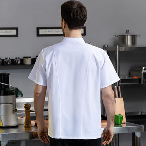 Abrigo de chef Rosa Chaqueta de chef Vestido de uniforme de restaurante Premium de lujo Uniforme de chef barato - Product Image 3