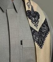 Tissu Jacquard Dobby Thobe en Polyester de Bonne Qualité, Design Chinois, pour Vêtements Masculins du Moyen-Orient