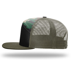 Custom Wholesale High Quality Ri 168 Trucker Hat Custom Mesh Gorras Woven Patch Logo Hunting <b>Cap</b> Outdoor <b>Camo</b> Trucker Hat - Product Image 3