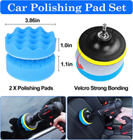 Kit de 26 brosses de detailing automobile avec éponges de polissage pour le nettoyage des voitures