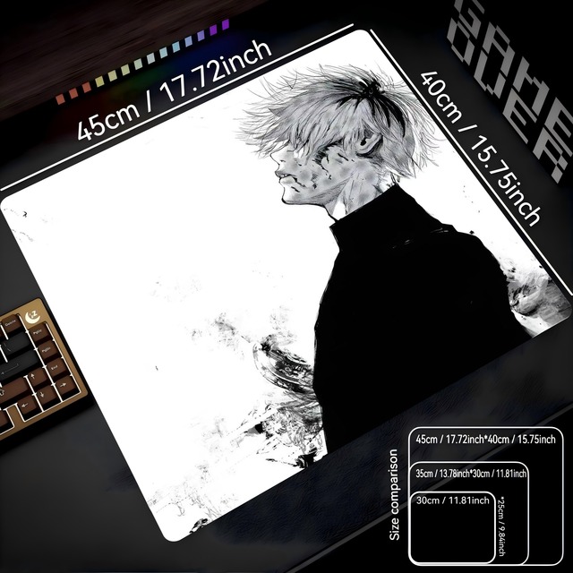 Glass Smooth Japanese Bushido Cool Stylish Professional Esports Gaming Laptop Office Accessories Large Mouse Pad