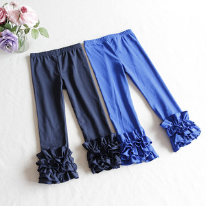 Bonbons couleurs enfants filles Leggings à volants enfant en bas âge bébé coton bas crayon pantalon printemps automne enfants pantalons longs à volants - Product Image 5