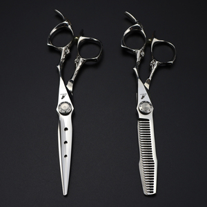 440c Alice Flower <span class=keywords><strong>QB</strong></span> <span class=keywords><strong>01</strong></span> Griff Qualitäts-6,0-Zoll Professionelle Haarschneideschere Friseur Barbier Haarschere HS-334 - Product Image 3
