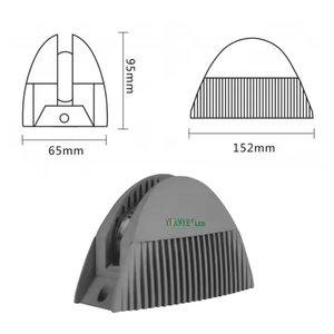 Hiện đại phong cách Châu Âu nhôm LED Tường scone ánh sáng RGBW Tương thích cho DMX512 không thấm nước độ sáng cao cả cạnh tranh - Product Image 4