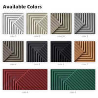 Panneau mural 3D en chevrons PU 600x1200, imperméable, ignifuge, moderne, pour la maison, la salle de bain, l'entrepôt, l'hôtel, l'intérieur, l'extérieur, commercial