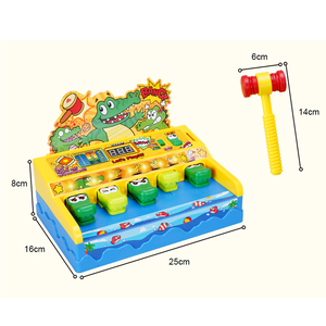 Juego Educativo Eléctrico FiveStar, Juguete de Golpear al Cocodrilo y al Topo, para Niños de <span class=keywords><strong>5</strong></span> a <span class=keywords><strong>7</strong></span> Años, Entrenamiento de Manos, Puntuación, Música y Luces - Product Image 4