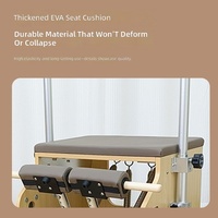 Chaise de Pilates réglable en bois d'érable pour l'entraînement à domicile, le yoga, la remise en forme et le coaching privé en studio