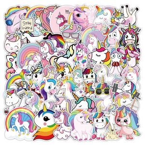 Emballage adhésif imperméable en vinyle PVC imprimé sur mesure étiquette autocollante de dessin animé mignon <span class=keywords><strong>pour</strong></span> carnet de <span class=keywords><strong>bagages</strong></span> décalcomanies licorne <span class=keywords><strong>pour</strong></span> bricolage - Product Image 1