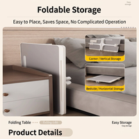 Bureau d'ordinateur portable pliable haut de gamme, réglable en hauteur, support portable avec tiroir pour le travail, les études et le dortoir
