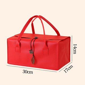Bolsas de Regalo de Cuero PU para Mujer, con Logotipo Personalizado, Regalo de Pascua para Invitados, Bolsa de Regalo Plegable Grande, OEM <span class=keywords><strong>AV01</strong></span> - Product Image 3