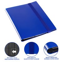 Reliure pour cartes à collectionner en plastique en gros A4/A5 9 pochettes Chargement latéral DIY Étanche Couleurs personnalisables OEM Haute qualité