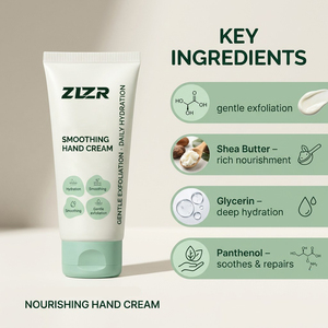 Lotion pour les mains AHA exfoliante, blanchissante, lissante et nourrissante pour les mains sèches, rugueuses et gercées, soin réparateur - Product Image 6