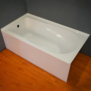Bañera acrílica rectangular blanca certificada CUPC con faldón frontal delantal, diseño hundido de <span class=keywords><strong>alcoba</strong></span> para baño, tamaño de 60x32 pulgadas - Product Image 5