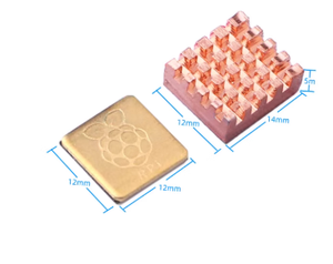 兴源覆盆子<span class=keywords><strong>Pi</strong></span> 4B第四代阳极氧化彩色散热器主板集成电路散热器带背胶 - Product Image 4