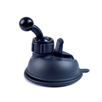 Support magnétique rotatif à 360 degrés pour téléphone portable, avec ventouse et tête sphérique de 17 mm, pour console centrale et bureau, fixation verticale