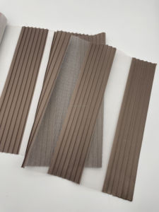 YUCHANG Seven <strong>Small</strong> Folds Roller <strong>Blinds</strong> Fabric 100%polyester zebra <strong>Blinds</strong> - Product Image 5