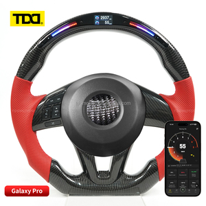 พวงมาลัยคาร์บอน TDD LED สำหรับ RX8 MX5 CX60 CX7 CX9 Mazda 3 6 Axela พวงมาลัยคาร์บอนไฟเบอร์แท้ - Product Image 2