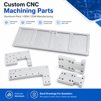 Pièces de tôles fines en aluminium usinées sur mesure par CNC, composants de machines OEM