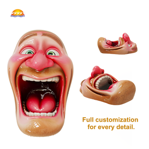 Ceniceros de cerámica personalizables al por mayor OEM, diseño de marca de dibujos animados, imagen de hombre de comedia retro divertida, ceniceros de cigarros más vendidos - Product Image 2
