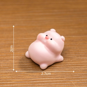 Weij Glow-in-Light <span class=keywords><strong>Little</strong></span> Piglet Doll House Diy Decorative Blind Bag Hanging Accessories Desktop Micro-Landscape Small or - Product Image 6