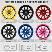 Velg Aluminium Alloy Tempa Kustom Baru 18-20 Inch Warna Kuning Gloss Candy 25mm PCD 5x112/114.3/120/130 untuk Audi Tesla