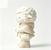 Figurine d'art de collection personnalisée en forme de mouton, statue de dessin animé en PVC et ABS, fabrication OEM en Chine, figurine personnalisée pour la vente en gros de produits de marque
