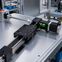 Rel Linear 100mm 200mm 300mm Aktuator Linear Teleskopik Berpenggerak Sabuk untuk Printer 3D CNC dengan Bantalan Alloy Gear