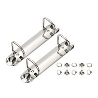Mecanismo de 2 anillos de Metal de alta calidad, Clips de papelería, Clip de archivo, carpeta de libros de recetas, suministros de oficina personalizados