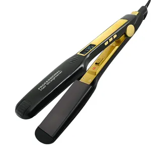 Rapid Heating Electric Hair Straightener Titanium 480F lcd display Salon Flat Irons