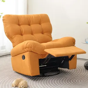 Modern Swivel Rocker Recliner Chair Comfortable Living Room Manual Glider Rocking Recliner