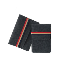 Personnalisé 15 "Baiger Personnalisé Taille et Design Feutre Pochette pour Ordinateur Portable Sac A4 Document Sac