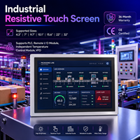 Mochuan - Panel Táctil Industrial Ethernet Modbus de 15.6 Pulgadas, Pantalla HMI, Interfaz Hombre-Máquina para Maquinaria