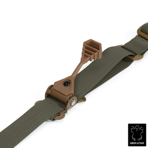 Correa Táctica de <span class=keywords><strong>2</strong></span> Puntos Estilo FERRO de Ghost Action, Ajuste Rápido, Color Verde Ranger, Correas Acolchadas para Hombro, Correas para Cámara - Product Image 5