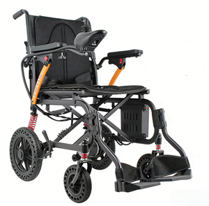 <span class=keywords><strong>Silla</strong></span> <span class=keywords><strong>de</strong></span> <span class=keywords><strong>Ruedas</strong></span> Eléctrica Ligera <span class=keywords><strong>de</strong></span> Acero al Carbono, 250W*2 <span class=keywords><strong>Motor</strong></span> Dual, Carga <span class=keywords><strong>de</strong></span> 100KG, Plegable, con Absorción <span class=keywords><strong>de</strong></span> Impactos y Batería <span class=keywords><strong>de</strong></span> Liberación Rápida - Product Image 1