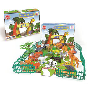 OEM/ODM Ensemble de Scène de Modèle Militaire de Bricolage Personnalisé pour Enfants Simulation de Dinosaure Faune Camion de Pompier Modèle Jouet avec Carte - Product Image 5