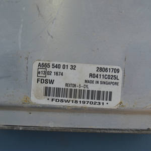 กล่องควบคุมเครื่องยนต์ ECU ซันยอง แอคทีออน มือสอง ถอดจากรถยนต์ ไครอน ทิโวลัน A6645406732 - Product Image 6